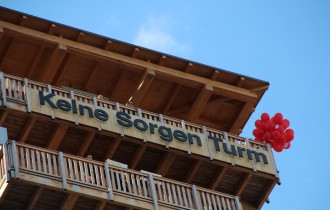 Hoch am Keine Sorgen Turm!